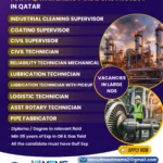 Job in Qatar for Supervisor and Technicians