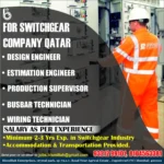 Hiring for Switchgear Company in Qatar