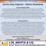 Hiring for Service Sales Engineer